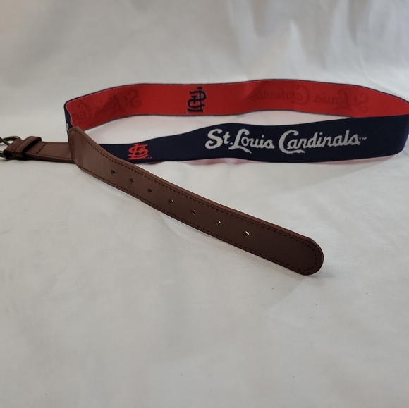 St.Louis Cardinals Blue, Logo Stretchy Belt - Picture 1 of 7